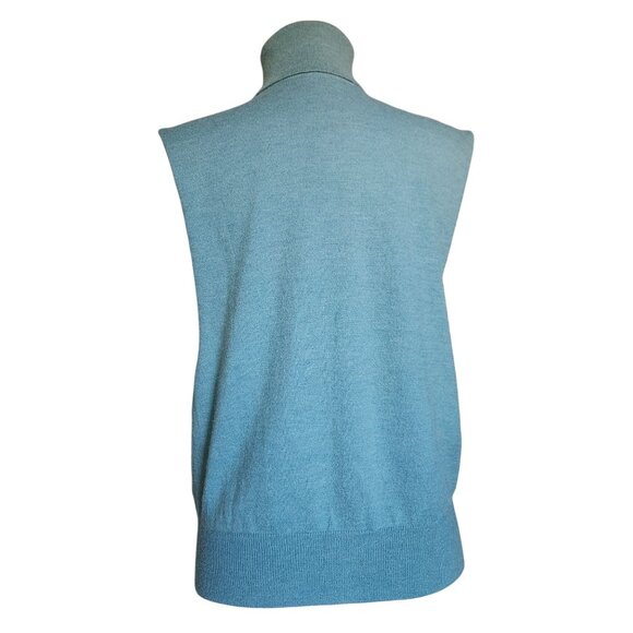 Pilcro by Anthropologie Collared Sleeveless Women Sweater Blue One Size - Picture 2 of 8